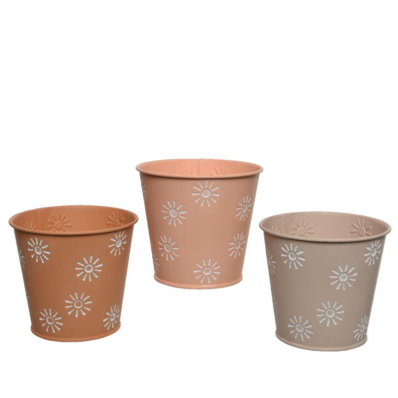 Decoris Bloempot Ijzer ?14-H12.6cm Voor Binnen Of Buiten