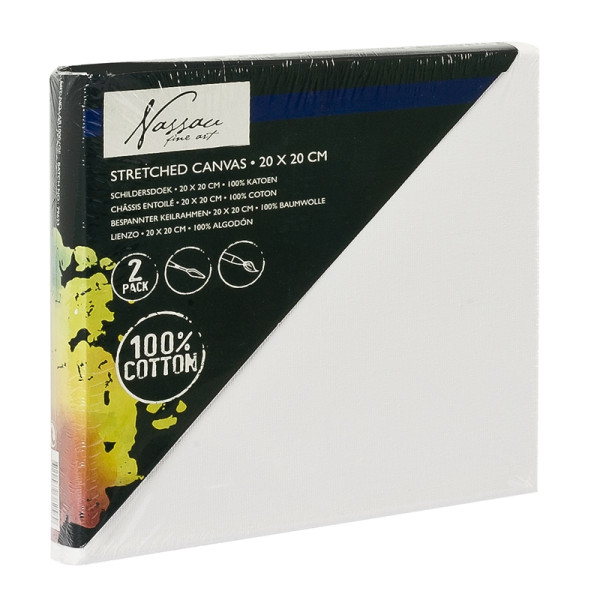 Grafix Canvas spierraam 20x20cm 2 stuks