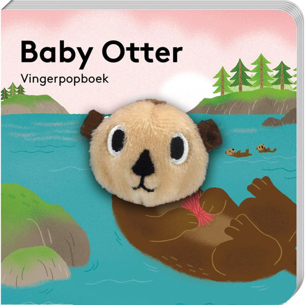 Vingerpopboekje Waterdier Baby Otter