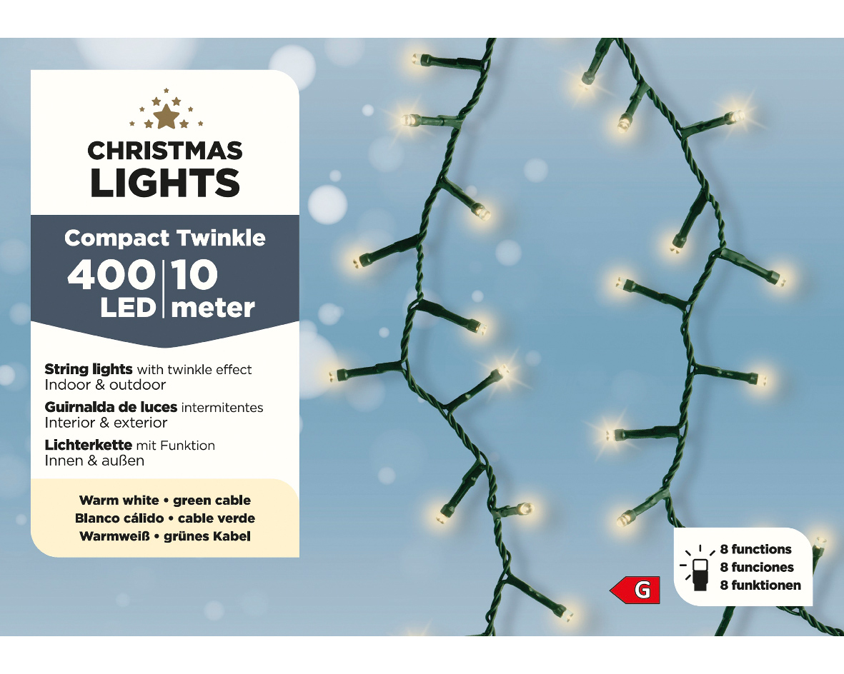 Lumineo Kerstverlichting Compact Met 400 LED Lampenn Lengte 10 Meter Cm Met