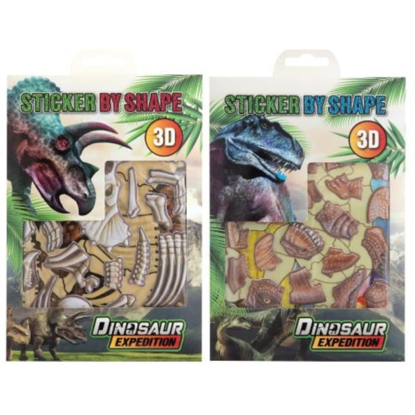 Dinosaur Expedition Dino stickers 3D