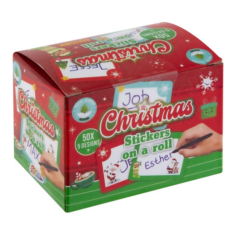 Grafix Kerststickers 50 Stuks Op Rol