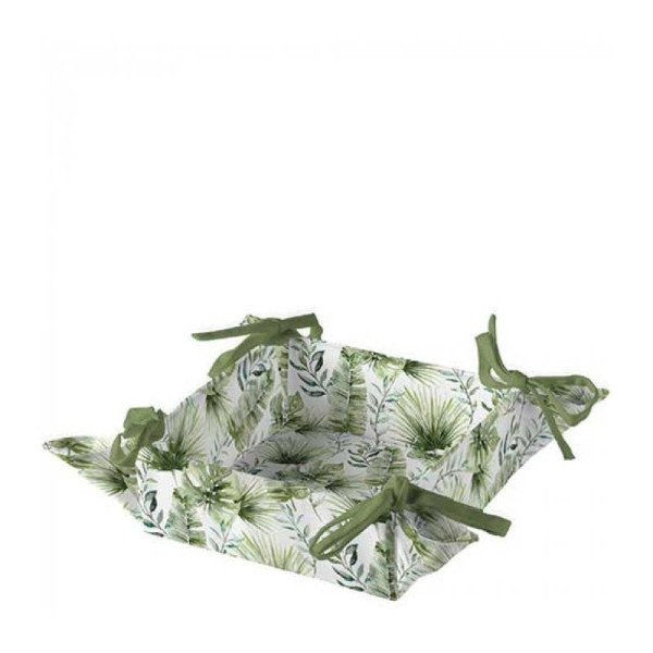 Ambiente Broodmand Jungle leaves white