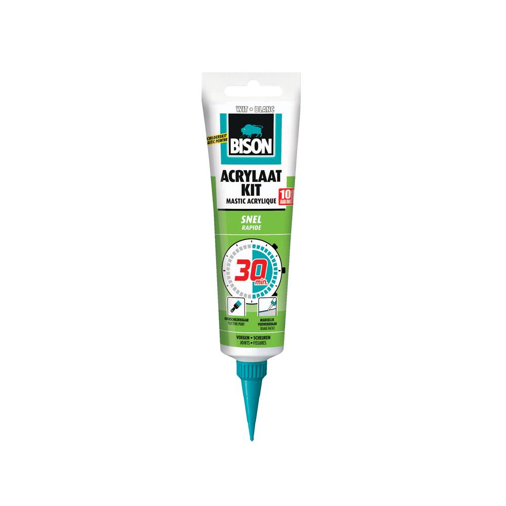 Bison Acrylaatkit 30 Minuten Wit 150ml