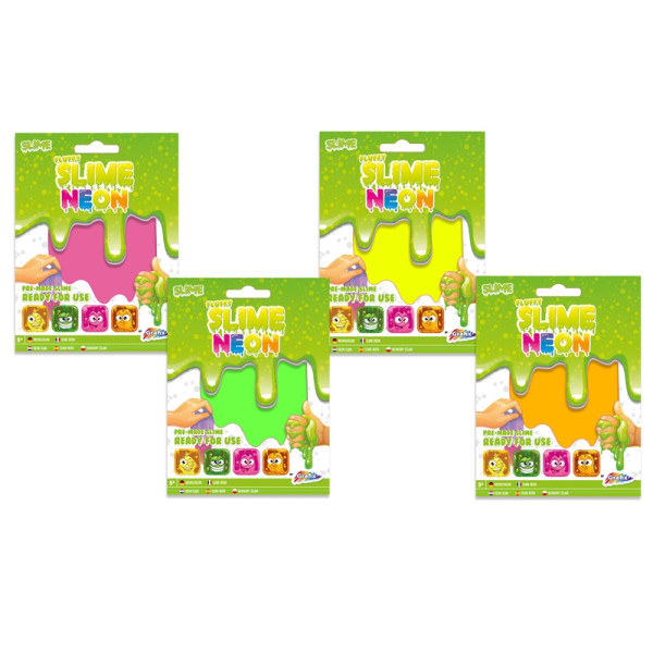 Grafix Neon Fluffy Slime -kant en klaar