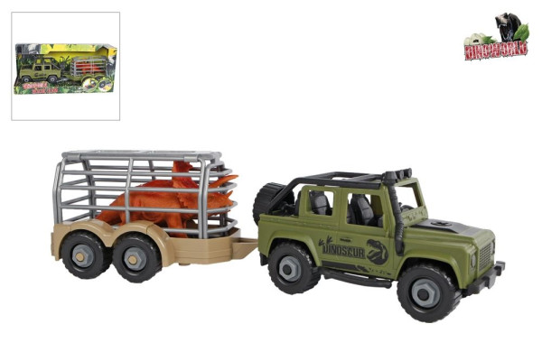 DIY 4x4 auto met dinotrailer + dino 33cm