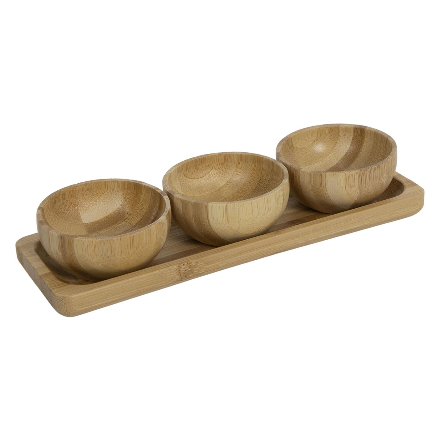 Bamboe Tapasset 4-delig 21x7x4,4cm FSC