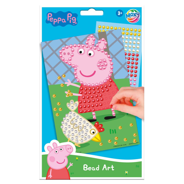 Moxy Peppa bead art - A5 formaat