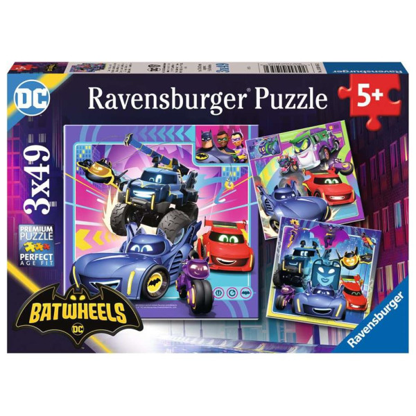 Ravensburger puzzel Batwheels 3x49 pcs