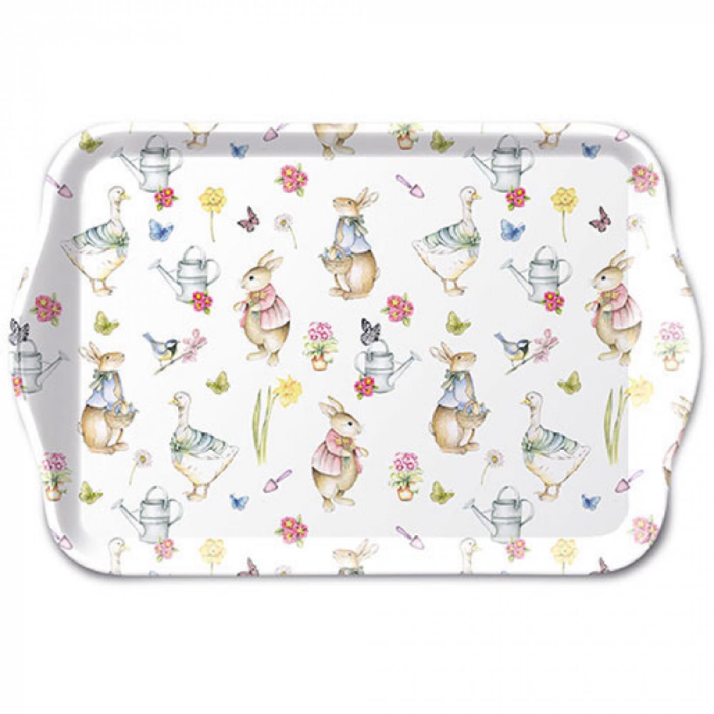 Ambiente Dienblad Melamine Easter Garden 13x21cm