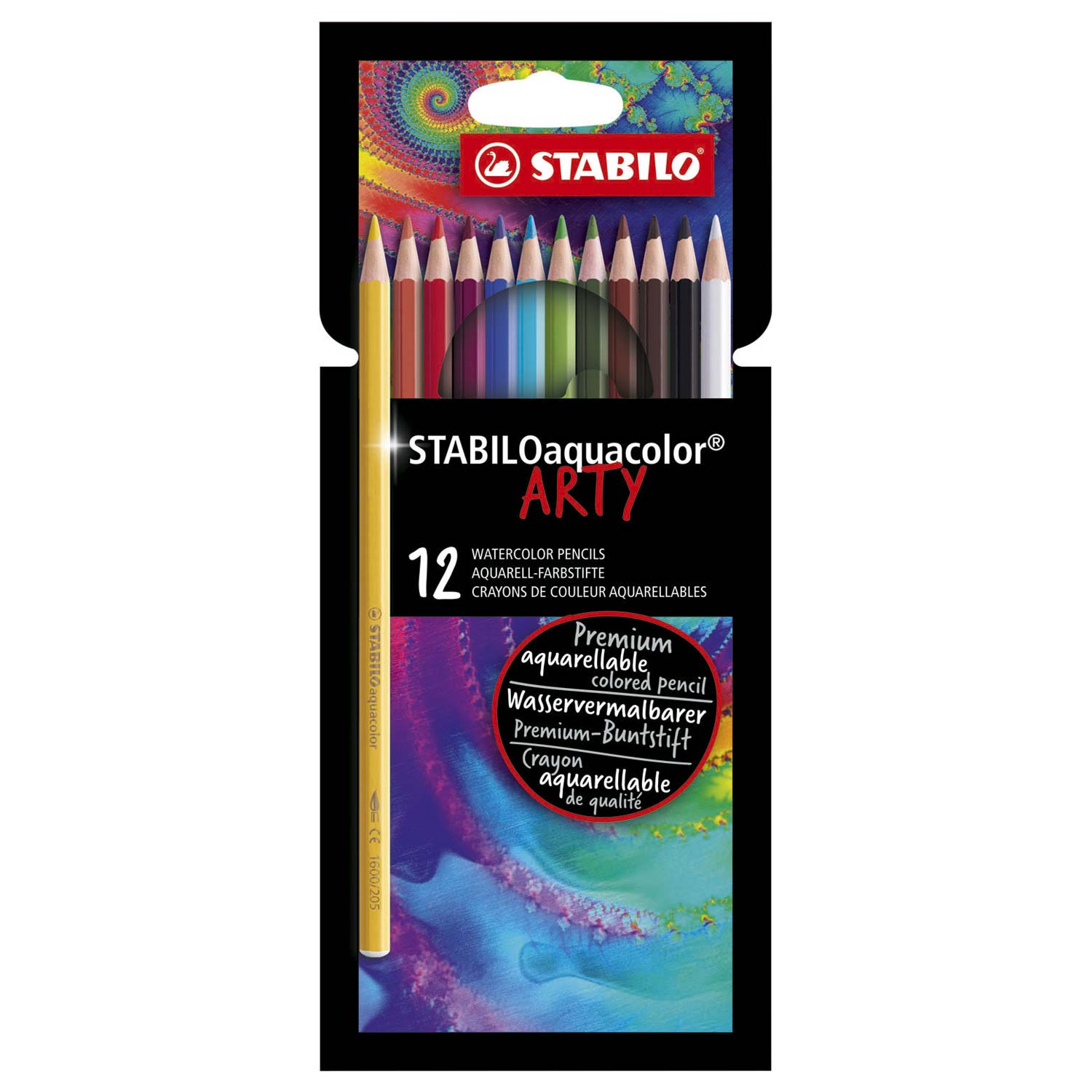 Kleurpotloden STABILO aquacolor 1612-1-20 etuià 12 stuks