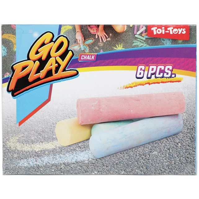 Toi Toys Chalk Stoepkrijt 6 Stuks In Doosje