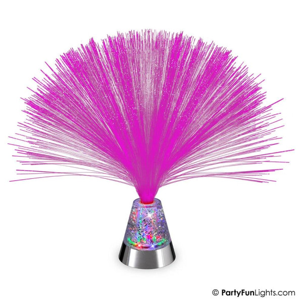 LED Fiber optic glitter lamp