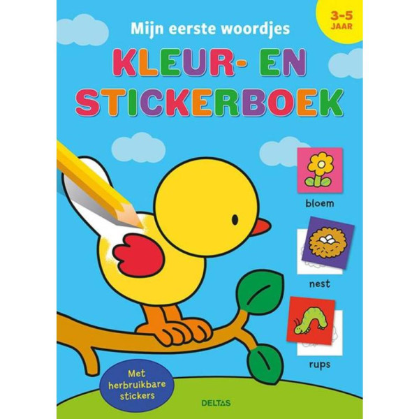 Mijn eerste woordjes kleur stickerboek