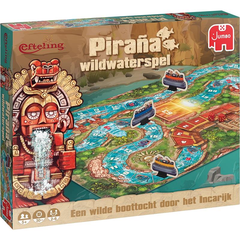 Jumbo Efteling Ganzenbord Pira?a Wildwaterspel