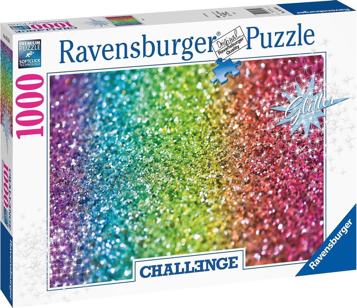 Ravensburger Puzzel Challenge Glitter 1000 Stukjes