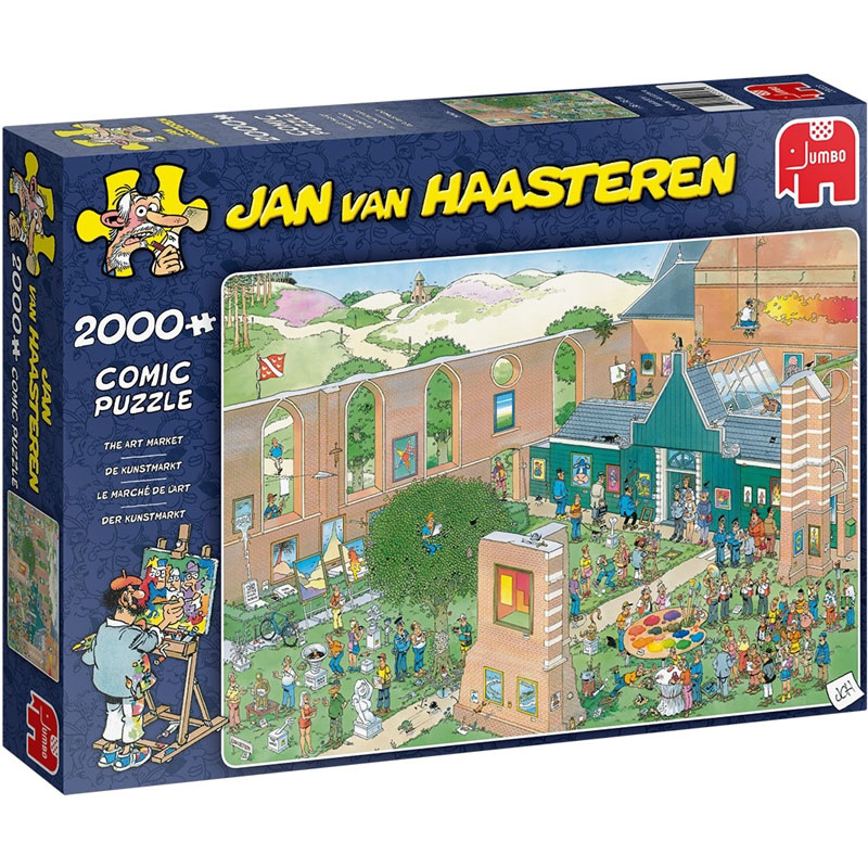 Jumbo legpuzzel Jan van Haasteren The Art Market 2000 stukjes