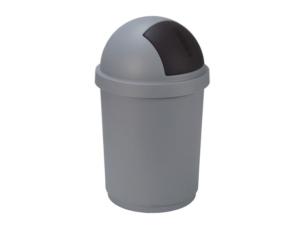 Curver Roll bullet bin 50L zilver/zwart