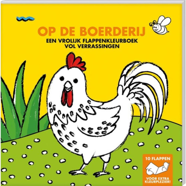 Flappenkleurboek - Op de boerderij