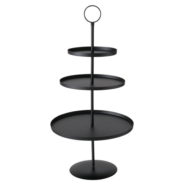 Etagere Samona metaal Ø30x60cm Mat Zwart