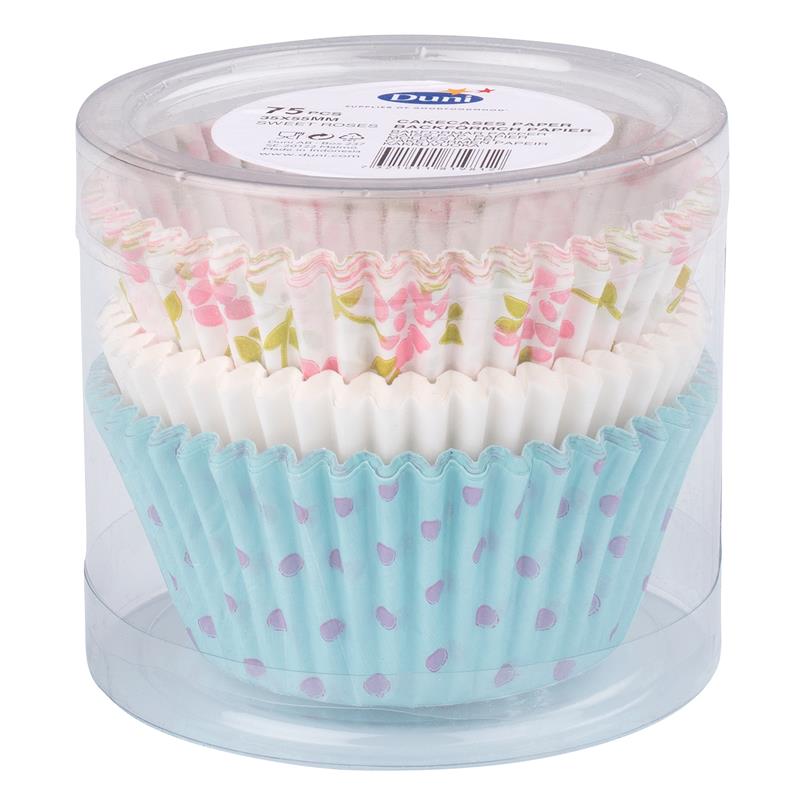 Duni Cupcakevormpjes Sweet Roses ?5,5cm Koker A 75 Stuks