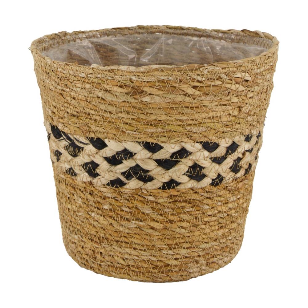 Dijk Natural Collections Mand Zeegras Met Plastic Binnenzijde ?18x16cm