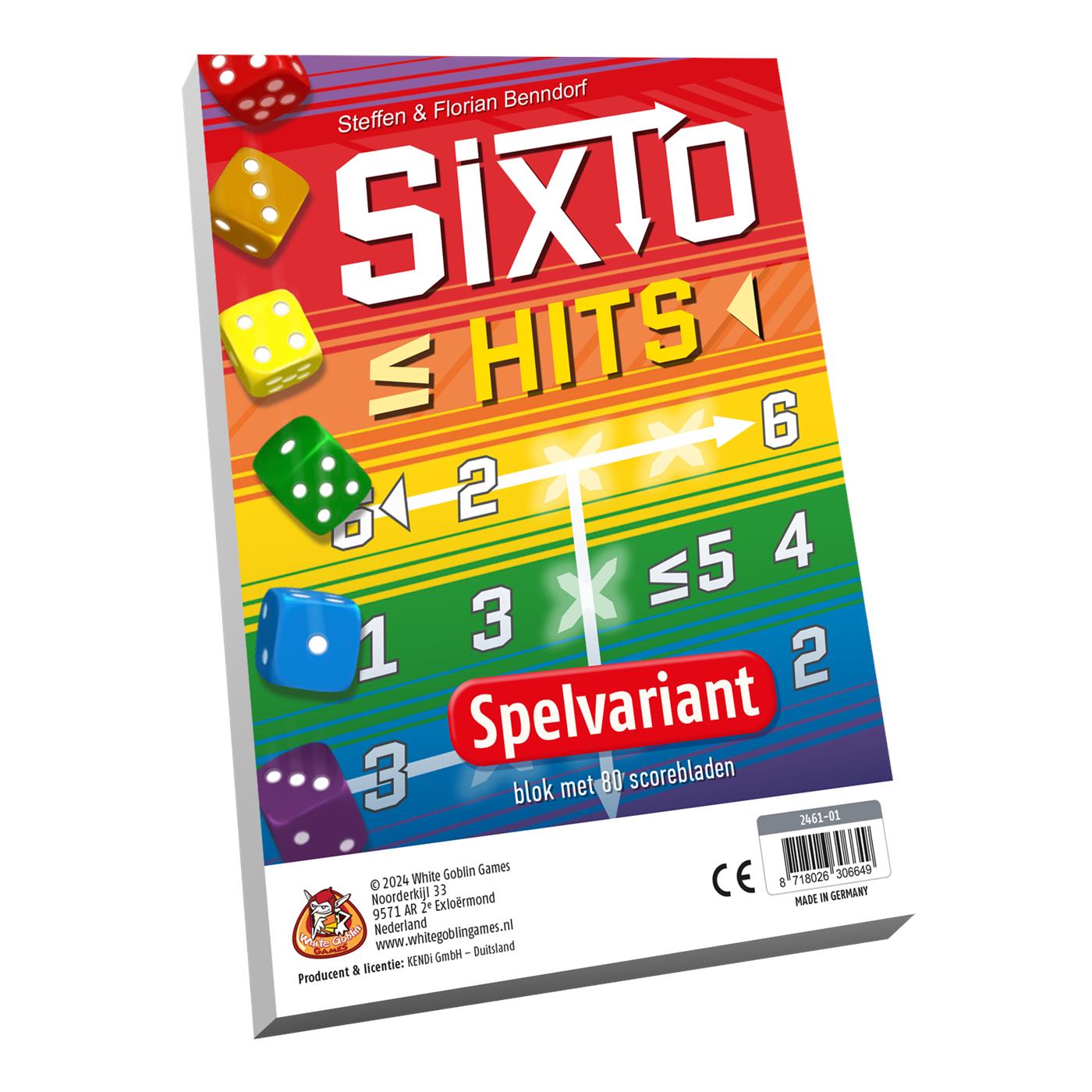 White Goblin Games Sixto Hits Blok Met 78 Scorebladen