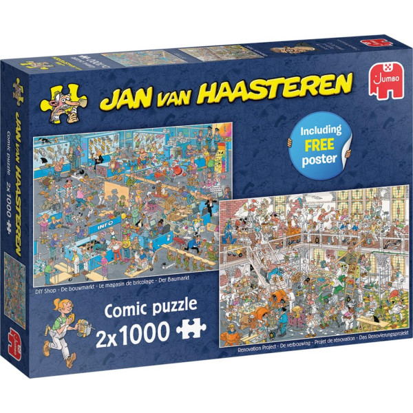 Jumbo JvH puzzel How to not DIY 2x1000st