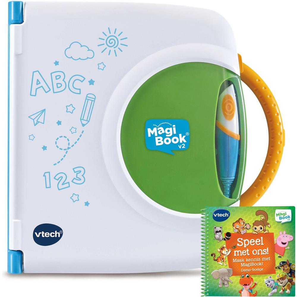 VTech Magibook Starter Pack Groen + demoboek - Interactief Activiteitenboek - vanaf 2 jaar - Educatief speelgoed