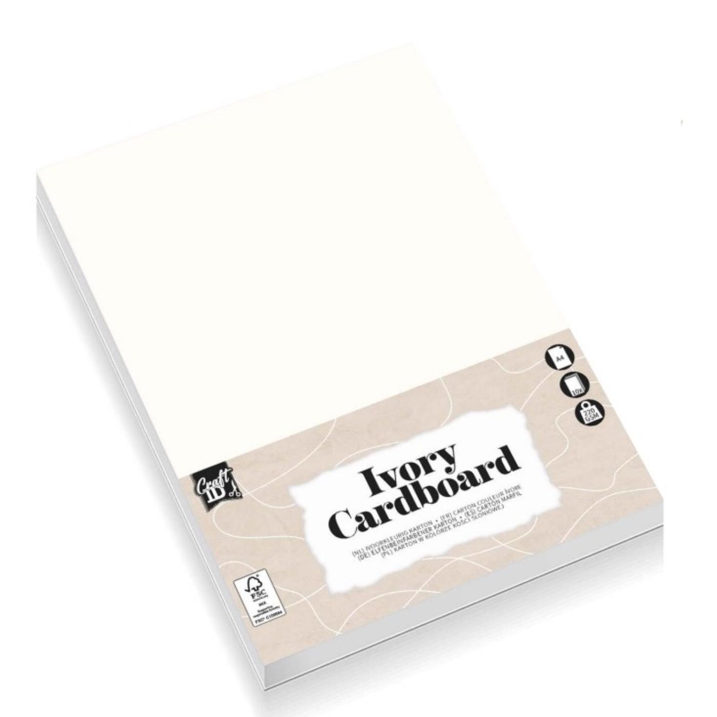 Craft ID Hobbykarton Ivoor A4 10 Vel 220gsm