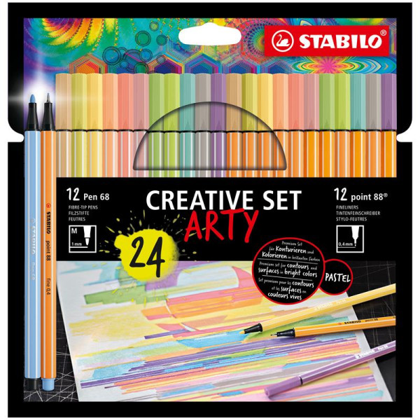 Stabilo Arty Pen 68/Point 88 etui a 24st