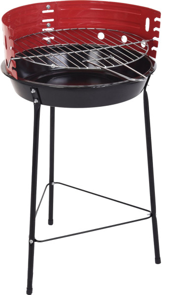 BBQ barbecue half open 33cm verstelbaar