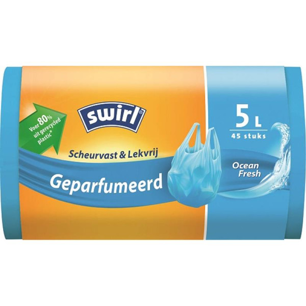 Swirl Afvalzakken geurend met handvat 5L