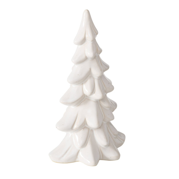 Deco kerstboom Cristo steen H20cm wit