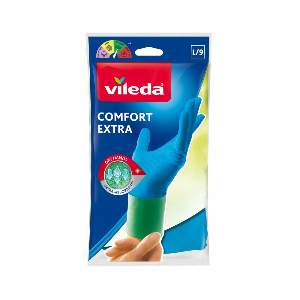 Vileda Handschoenen Comfort Extra L 1 Paar