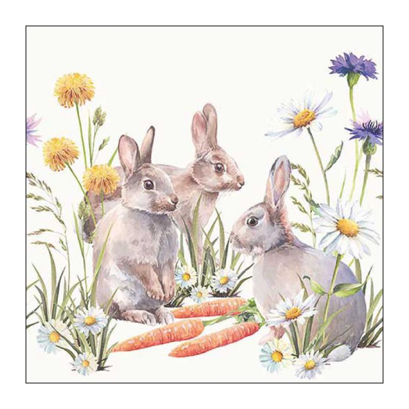 Ambiente Servetten Carrot Treat 33x33cm 20 Servetten Per Pakje