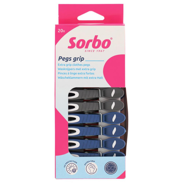 Sorbo Wasknijpers 20St Trendy Color