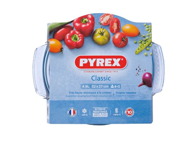 Pyrex Dekschaal Rond 3,75L