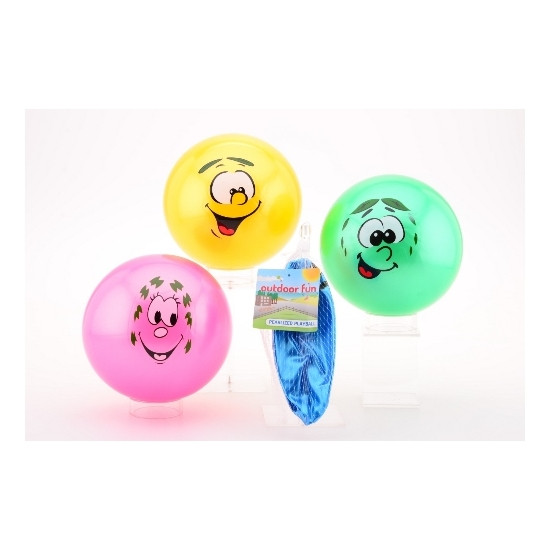 John Toy Outdoor Fun Speelbal Smiley 85g