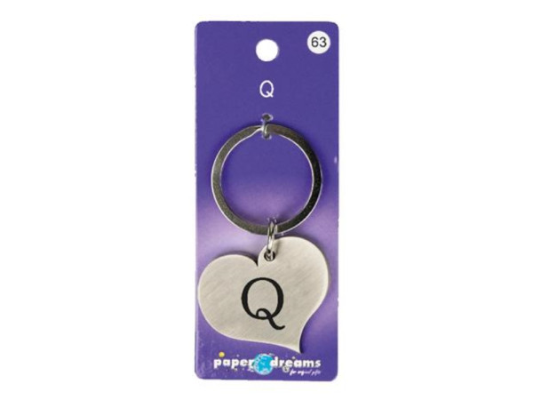 Hart sleutelhanger - Q