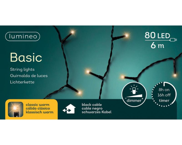 Kerstverlichting Basic 80LED Classicwarm