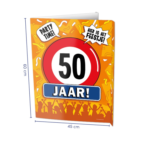 Paperdreams Window signs - 50 jaar