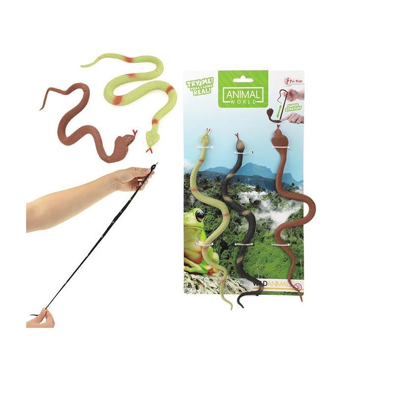 Toi Toys stretchy slangen 3 delig 27 cm