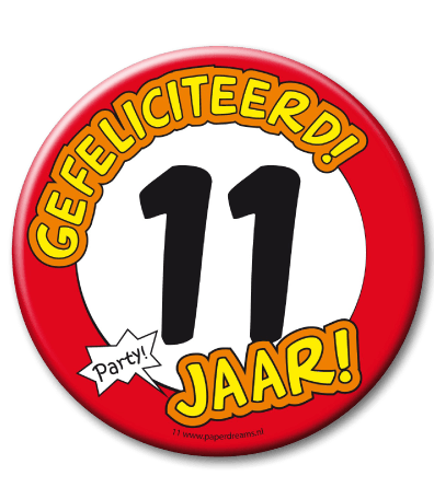 Button XL 11 jaar