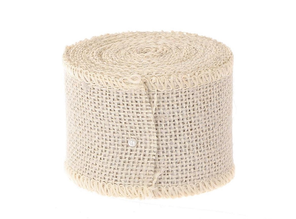 HBX Natural Living Jute Lint 5m X 5cm Grijs