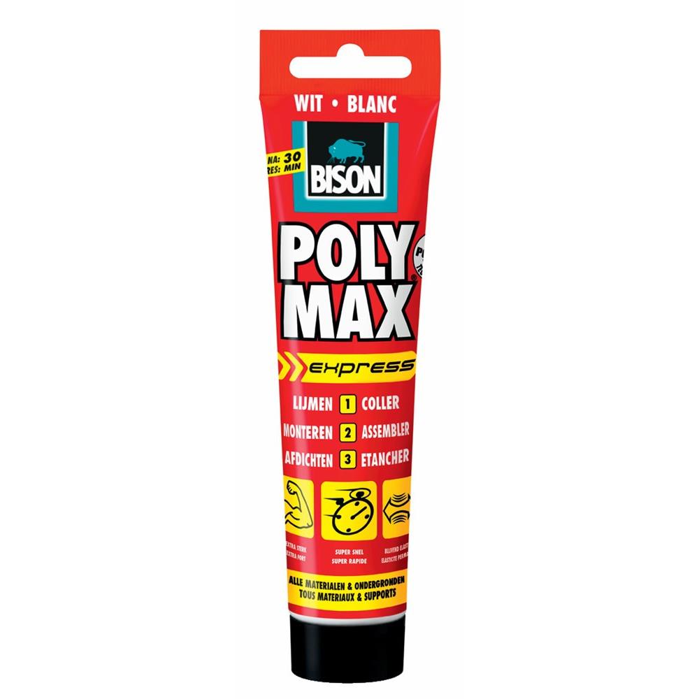 Bison Poly Max Express Montagelijm Wit 165 g