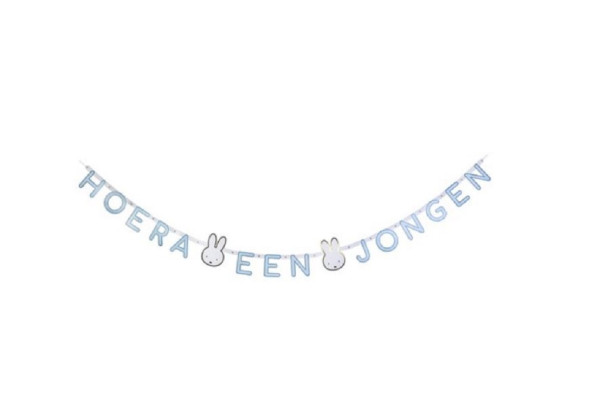 Guirlande "Hoera een jongen" Nijntje