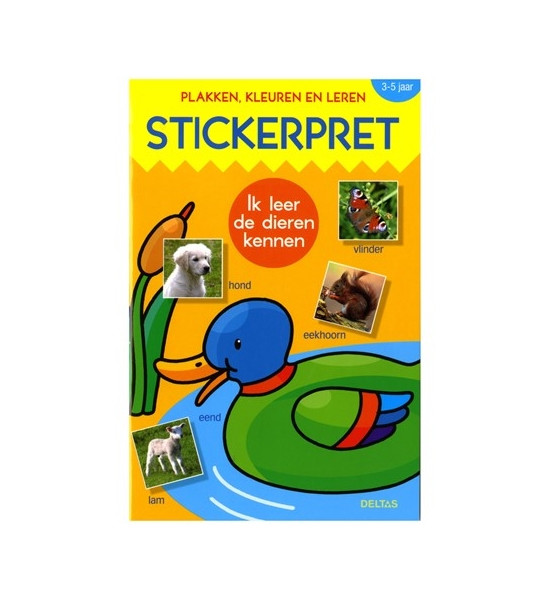 Deltas stickerpret ik leer de dieren