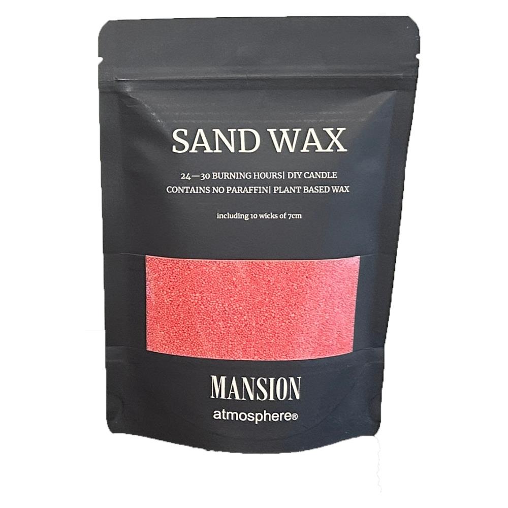 Mansion Atmosphere Sand Wax Rood 200g Ziplock Zak 10x7cm Met Lonten