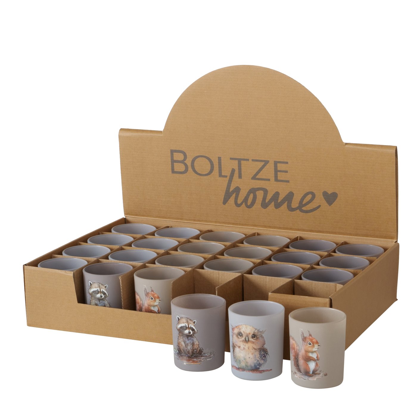 Boltze Home Windlicht Daxi Glas H8,4cm